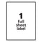 Removable Multi-use Labels, Inkjet/laser Printers, 8.5 X 11, White, 25/pack