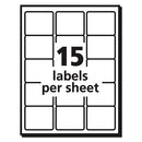 Durable Permanent Id Labels With Trueblock Technology, Laser Printers, 2 X 2.63, White, 15/sheet, 50 Sheets/pack
