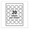 Round Print-to-the Edge Labels With Surefeed And Easypeel, 1.67" Dia, Glossy Clear, 500/pk