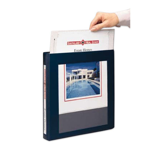 Framed View Heavy-duty Binders, 3 Rings, 3" Capacity, 11 X 8.5, Navy Blue