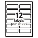 Vibrant Laser Color-print Labels W/ Sure Feed, 1.25 X 3.75, White, 300/pack