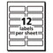 Vibrant Laser Color-print Labels W/ Sure Feed, 1.25 X 3.75, White, 300/pack