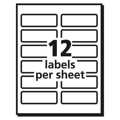 Vibrant Laser Color-print Labels W/ Sure Feed, 1.25 X 3.75, White, 300/pack