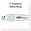 Heavy-duty View Binders, 3 Rings, 1" Capacity, 11 X 17, White