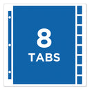 Protect 'n Tab Top-load Clear Sheet Protectors W/eight Tabs, Letter