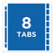 Protect 'n Tab Top-load Clear Sheet Protectors W/eight Tabs, Letter