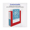 Heavy-duty View Binder With Durahinge And One Touch Ezd Rings, 3 Rings, 1" Capacity, 11 X 8.5, Red