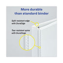 Heavy-duty View Binder With Durahinge And Locking One Touch Ezd Rings, 3 Rings, 3" Capacity, 11 X 8.5, White