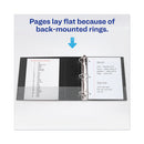 Heavy-duty View Binder With Durahinge And Locking One Touch Ezd Rings, 3 Rings, 4" Capacity, 11 X 8.5, Black