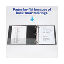 Heavy-duty View Binder With Durahinge And Locking One Touch Ezd Rings, 3 Rings, 5" Capacity, 11 X 8.5, Black