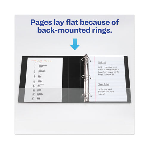 Heavy-duty View Binder With Durahinge And One Touch Ezd Rings, 3 Rings, 2" Capacity, 11 X 8.5, Black