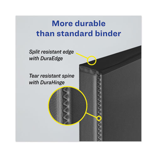 Heavy-duty View Binder With Durahinge And One Touch Ezd Rings, 3 Rings, 1" Capacity, 11 X 8.5, Pacific Blue