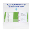 Heavy-duty View Binder With Durahinge And One Touch Ezd Rings, 3 Rings, 2" Capacity, 11 X 8.5, Chartreuse