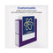 Heavy-duty View Binder With Durahinge And Locking One Touch Ezd Rings, 3 Rings, 3" Capacity, 11 X 8.5, Purple