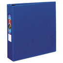 Heavy-duty Non-view Binder With Durahinge And One Touch Ezd Rings, 3 Rings, 2" Capacity, 11 X 8.5, Blue