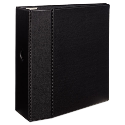 Heavy-duty Non-view Binder With Durahinge, Locking One Touch Ezd Rings And Thumb Notch, 3 Rings, 5" Capacity, 11 X 8.5, Black