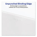 Preprinted Legal Exhibit Side Tab Index Dividers, Allstate Style, 26-tab, Exhibit A To Exhibit Z, 11 X 8.5, White, 1 Set