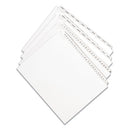 Preprinted Legal Exhibit Side Tab Index Dividers, Allstate Style, 26-tab, Exhibit A To Exhibit Z, 11 X 8.5, White, 1 Set