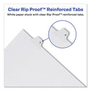 Preprinted Legal Exhibit Side Tab Index Dividers, Allstate Style, 26-tab, E, 11 X 8.5, White, 25/pack