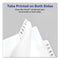 Preprinted Legal Exhibit Side Tab Index Dividers, Allstate Style, 26-tab, E, 11 X 8.5, White, 25/pack