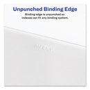 Preprinted Legal Exhibit Side Tab Index Dividers, Allstate Style, 26-tab, V, 11 X 8.5, White, 25/pack