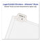 Preprinted Legal Exhibit Side Tab Index Dividers, Allstate Style, 10-tab, 13, 11 X 8.5, White, 25/pack