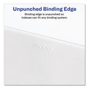 Preprinted Legal Exhibit Side Tab Index Dividers, Allstate Style, 10-tab, 13, 11 X 8.5, White, 25/pack