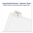 Preprinted Legal Exhibit Side Tab Index Dividers, Allstate Style, 10-tab, 29, 11 X 8.5, White, 25/pack
