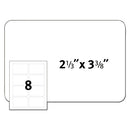 Flexible Adhesive Name Badge Labels, 3.38 X 2.33, White, 160/pack