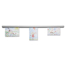 Grip-a-strip Display Rail, 36 X 1.5, Aluminum Finish