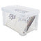 Super Stacker Storage Boxes, Holds 500 4 X 6 Cards, 7.25 X 5 X 4.75, Plastic, Clear