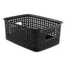 Weave Bins, 13.63 X 10.75 X 9, Black, 3/pack