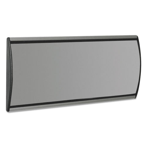 People Pointer Wall/door Sign, Aluminum Base, 8.75 X 4, Black/silver