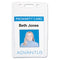 Proximity Id Badge Holders, Vertical, Clear 2.68" X 4.38" Holder, 2.38" X 3.63" Insert, 50/pack