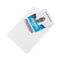 Pvc-free Badge Holders, Vertical, Clear 3.5" X 5.13" Holder, 3.13" X 4.13" Insert, 50/pack