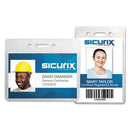 Sicurix Proximity Badge Holder, Vertical, 2 1/2w X 4 1/2h, Clear, 50/pack