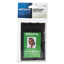 Sicurix Id Neck Pouch, Vertical, 3 X 4 3/4, Black