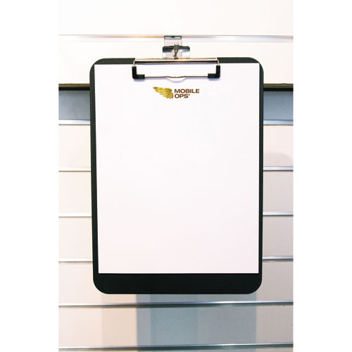 Unbreakable Recycled Clipboard, 0.5" Clip Capacity, Holds 8.5 X 11 Sheets, Black