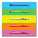 Brite Liner Highlighter, Fluorescent Pink Ink, Chisel Tip, Pink/black Barrel, Dozen