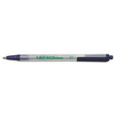 Ecolutions Clic Stic Ballpoint Pen, Retractable, Medium 1 Mm, Blue Ink, Clear Barrel, Dozen