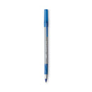 Round Stic Grip Xtra Comfort Ballpoint Pen, Stick, Fine 0.8 Mm, Blue Ink, Gray/blue Barrel, Dozen