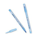 Round Stic Xtra Life Ballpoint Pen, Stick, Medium 1 Mm, Blue Ink, Translucent Blue Barrel, Dozen