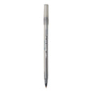 Round Stic Xtra Life Ballpoint Pen Xtra-value Pack, Stick, Medium 1 Mm, Black Ink, Black Barrel, 240/carton