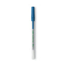 Ecolutions Round Stic Ballpoint Pen Value Pack, Stick, Medium 1 Mm, Blue Ink, Clear Barrel, 50/pack