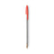 Cristal Xtra Smooth Ballpoint Pen, Stick, Medium 1 Mm, Red Ink, Clear Barrel, Dozen