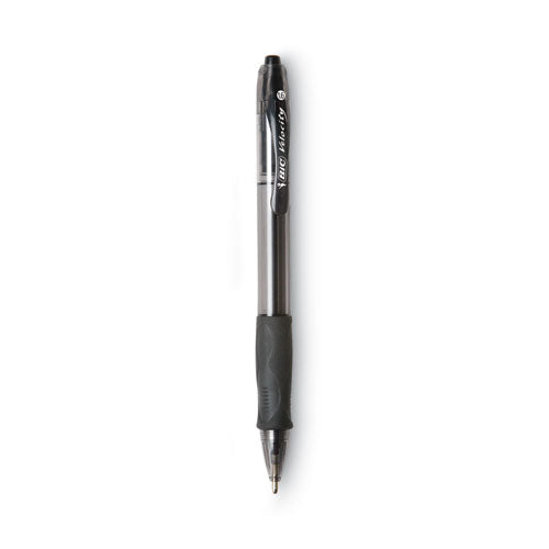 Glide Bold Ballpoint Pen, Retractable, Bold 1.6 Mm, Black Ink, Smoke Barrel, Dozen