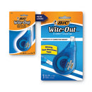 Wite-out Ez Correct Correction Tape, Non-refillable, Blue Applicator, 0.17" X 472"