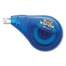 Wite-out Ez Correct Correction Tape, Non-refillable, Blue/orange Applicators, 0.17" X 472", 2/pack