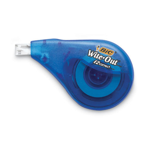 Wite-out Ez Correct Correction Tape, Non-refillable, Blue/yellow Applicators, 0.17" X 400", 4/pack