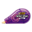 Wite-out Brand Mini Correction Tape, Non-refillable, 0.2" X 26.2 Ft, Assorted